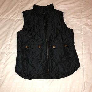 Blush black vest